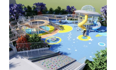 山东淄博市沂源县御景苑小区儿童游乐区